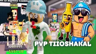 PVP INSANO NO ROUBE UM BRAINROT COM TIIOSHAKAL - STEAL A BRAINROT #roblox #roubeumbrainrot
