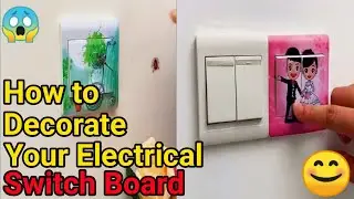 {Hindi} How to decorate electrical switch board. || #gadgetworld4u
