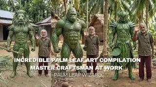 Incredible Palm Leaf Art Compilation - Master Craftsman at Work | Palm Leaf Wizard