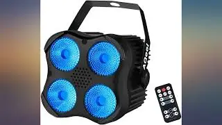 Stage Par Lights, AQOOL RGBW LED Par Can Light ,Super Bright DJ Wash Light with review