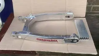 Metmachex Harley Davidson Sportster upgrade  swingarm polished aluminium @CustomCruisersLimited