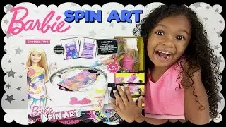 BARBIE Spin Art Designer Playset DIY Barbie Paint Clothes