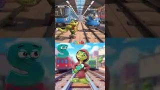 Q R S T | Quail Rabbit Snake Tiger | Peep Hop Hiss Grrr | Animals Paint & Chase the Train!