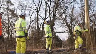 Stuttgart Netze im Einsatz: Masttausch