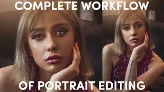 COMPLETE WORKFLOW OF INDOOR PORTRAIT EDITING - FREE PRESET