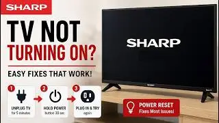 Fix SHARP Flat Screen TV Black Screen of Death (NO POWER)