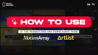 Motion Array Generative Transitions: Quick Fix for Premiere & Ae
