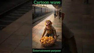 monkey struggle life for self  || #cartoonwave #cartoonvideo #cartoon #funny #shortvideo #short