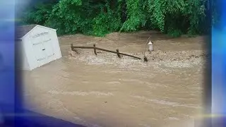 Neighbors blame nearby creek, township officials as flood cleanup continues
