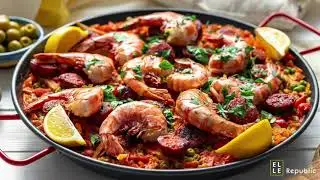 Paella with Prawns and Chorizo Recipe