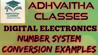Number System conversion Examples Conversion  Digital Electronics GATE,IES,UGC NETElectronic Science