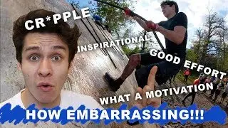 Peoples Reactions to DISABLED person doing 15km spartan race