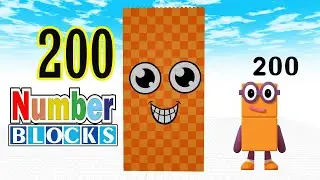 Numberblocks 200 Draw Bricks - Satisfying Video❤🤞