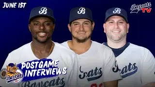 POSTGAME INTERVIEWS: Hear from Canice Ejoh, Adam Odd, and Josh Matlow after a Barrie Baycats Win!