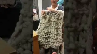 Grof gebreide deken(1)
