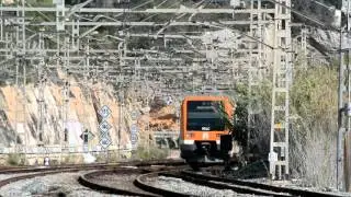 Trenes RENFE por el Garraf Barcelona
