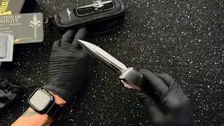 Редко-невероятно красивый боевой троодон Marfione Custom из нержавеющей стали