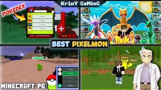 BEST PIXELMON MOD IN MINECRAFT PE | POK&Eacute;MON MOD FOR MINECRAFT PE/BEDROCK ( 1.20, 1.21 ) | 2024 !