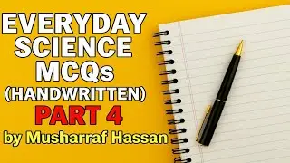 Most Important Handwritten MCQS of Everyday Science | Part 4 (2025) #EverydayScience