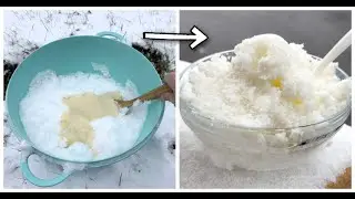 How to Make Snow Ice Cream