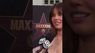 Conversei com Mia Goth em portugu&ecirc;s! E ela &eacute; um doce! #miagoth #shorts #netaMariaGladys #shorts #fy