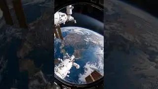 Breathtaking Earth View from Space Station 🌍✨#EarthFromSpace #ISS #SpaceStation#NASA