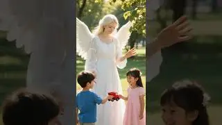 The Angels Lesson of Sharing #virginmary #jesus #angel #avemaria #prayer #love #jesuschrist