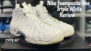 Обзор кроссовок Nike Air Foamposite One Triple White. Обзор кроссовок Triple White Foamposite. #t...