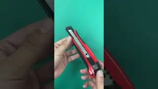 Support full customization 18mm snap blade utility knife / Product cutting test display