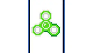 I made a blocky fidget spinner app on my iPhone SE
