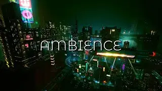 Cyberpunk 2077 Ambience - Mid-Night City - RTX 4090 / 8-hours for relaxation, studying, sleeping