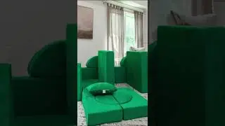 Foam-Oh! Play Castle Sofa! Green Machine!
