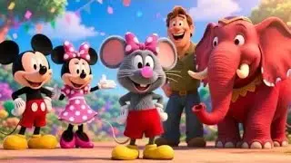 Red Elephant Funny Cartoon for Kids 🐘😂 | Fun & Laughing Moments 🎈
