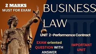 Business Law LN 2 | Offer and Acceptance explanation | B.Com General 1st Year Semester 2 | exam