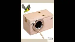 Parakeet Nesting Box, Bird Nest Breeding Box Cage Wood House for Finch Lovebirds Cockatiel Budgie...