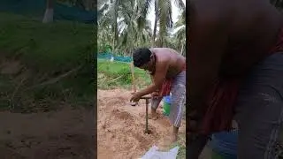 #Soil Sample collection by a Post hole Auger in different depth
