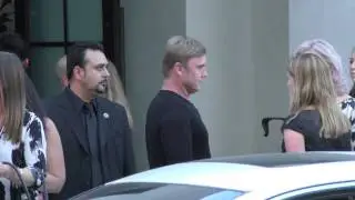 Ricky Schroder arriving to private party at Spagos Restaurant in Beverly Hils