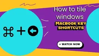 How to arrange windows in MacBook using keyboard (no apps).