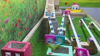 Marble Run Race ASMR № Wooden Wave Course ColorfulMarbles #marblerun #marblerunrace#asmr