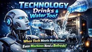 Technology Drinks Water Too 💧🤖 #DataCenters #EcoTech