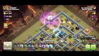 TH9 vs TH13 (2 STAR) Queen Walk w/ Baby Dragon (CC troops Apprentice Warden & 2 Giants)