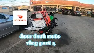 door dashing on a motorcycle  im having a blast