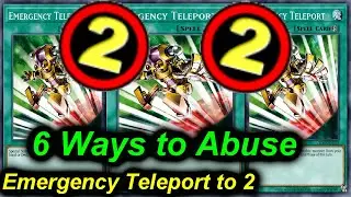 【YGOPRO】EMERGENCY TELEPORT TO 2 - 6 WAYS TO ABUSE IT Sept.2021 - TCG BANLIST 2021