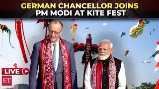PM Modi and German Chancellor attend the International Kite Festival at Sabarmati | LIVE