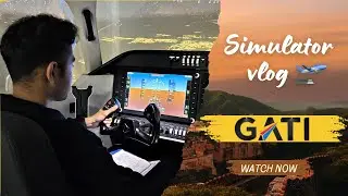 Simulator Pilot training vlog with GATI 🧑🏻&zwj;✈️|| #aviation #aeroplane #studentpilot #flyingschool 