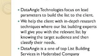 List Building Services