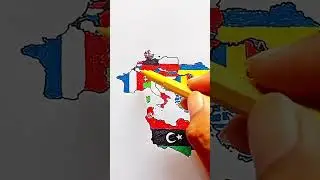Draw Flag Map of Belgium 🇧🇪 #belgium