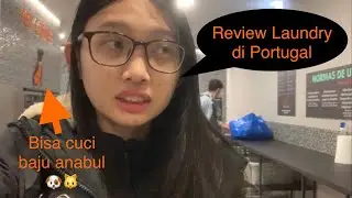 KERINGIN CUCIAN DI BINATU KOTA FARO, PORTUGAL | Ada mesin khusus pakaian anabul 💗 | WINTER VLOG