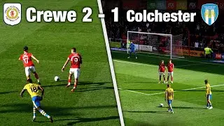 Crewe Alexandra 2 - 1 Colchester | Crowd Cam | 2023/24