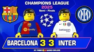 Barcelona vs Inter 3-3 | Champions League 2025 Goals Highlights lego